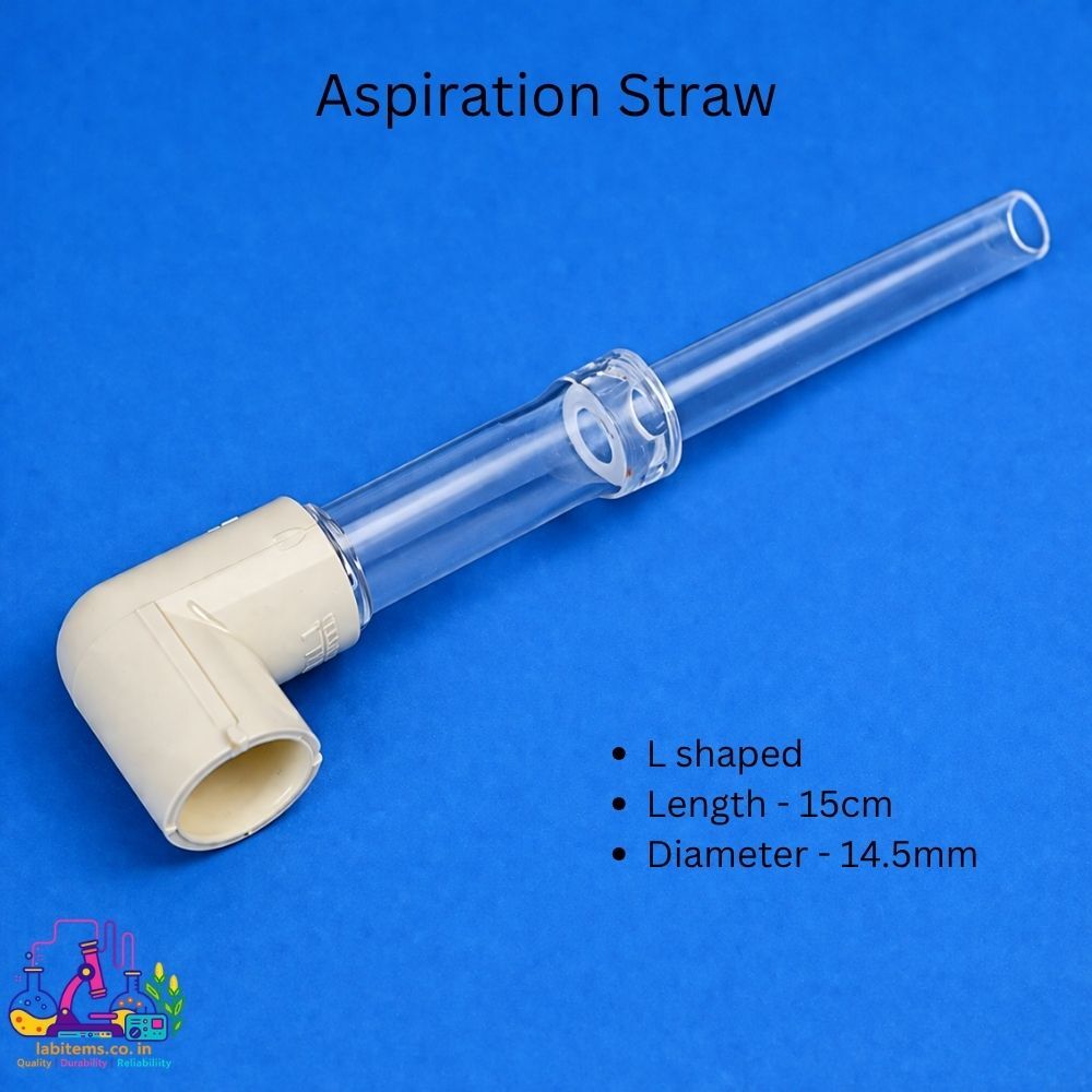 L‑Shaped Aspiration Straw 15 cm x 14.5 mm LI-IR-23 – Suriname Lab