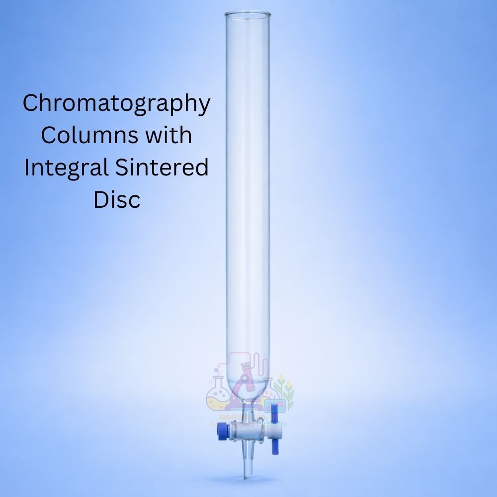 Paper Disk Lab Chromatography Column – Integral Sintered Disc, Lab Glass Without Stopcock