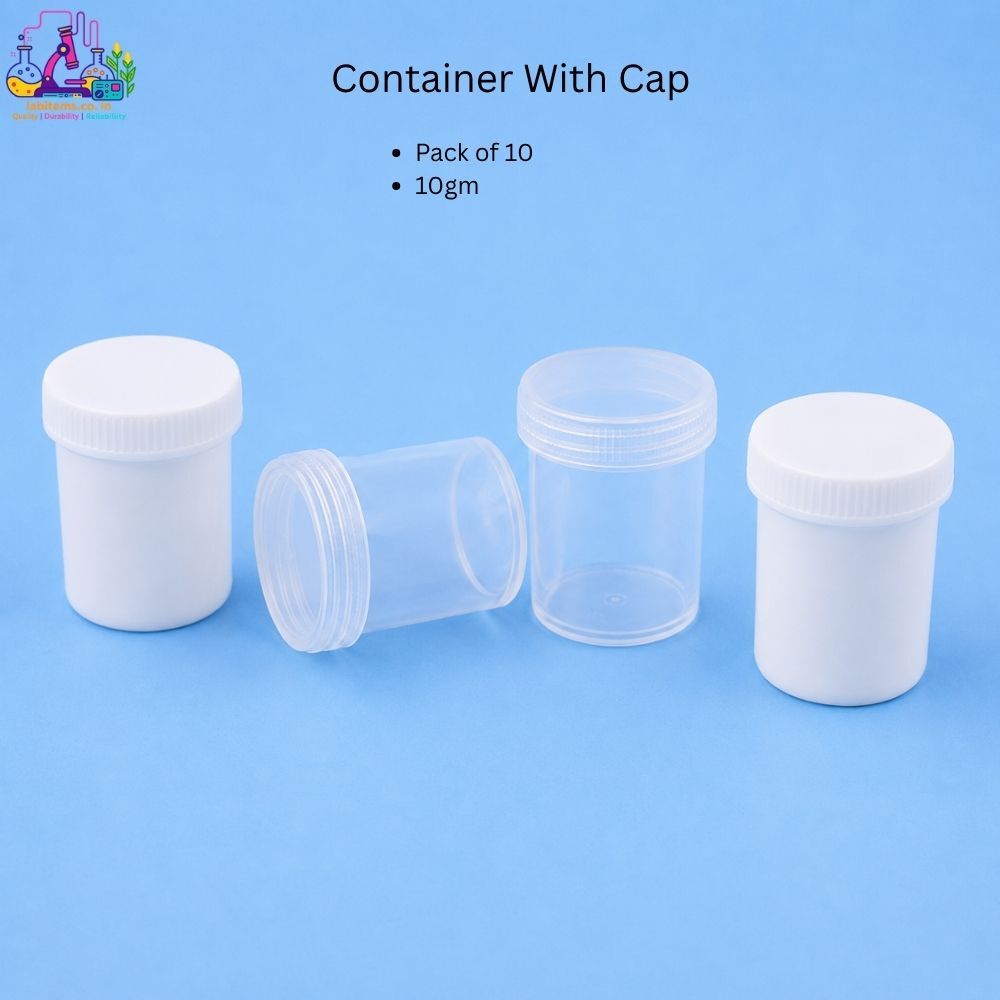 Container With Cap(10 gm) - pack of 10