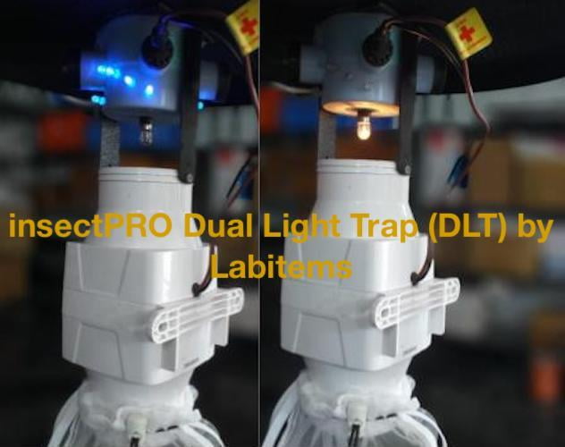 Dual Light Trap (DLT) with UV LED and Miniature light trap on CDC model with all accessories LI-MR-47a