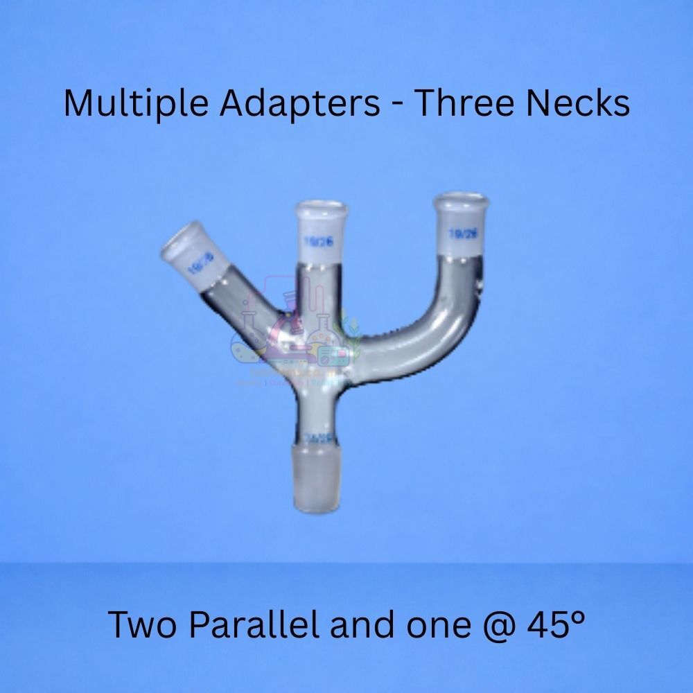 Multiple Neck Glass Adapter | RELIGLAS | 2 or 3 Neck, Parallel & 45 ...