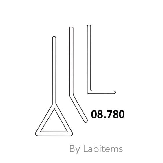 Glass spreader for microbiological works