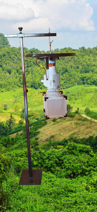 CDC light trap with insect collection cage in Addis Ababa, Accra