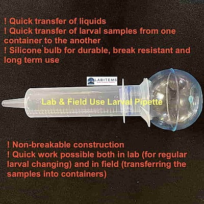 Larval pipettes for mosquito collections