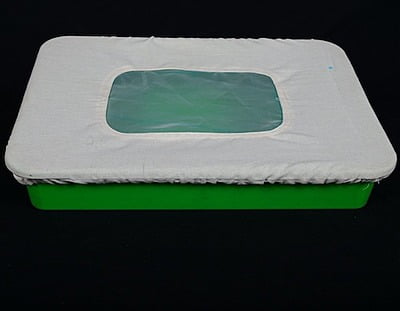 Mosquito Larval Tray with Cloth Based Lid