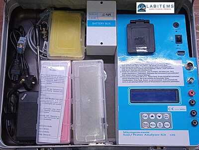 Microprocessor based water and soil analysis kit Microprocessor based water and soil analysis kit