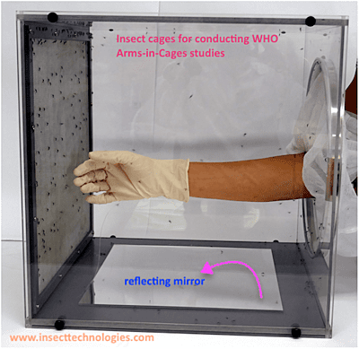 WHO Testing Cage for Arm-in-Cage Studies