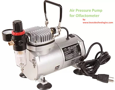 Air compressor or pump for olfactometer