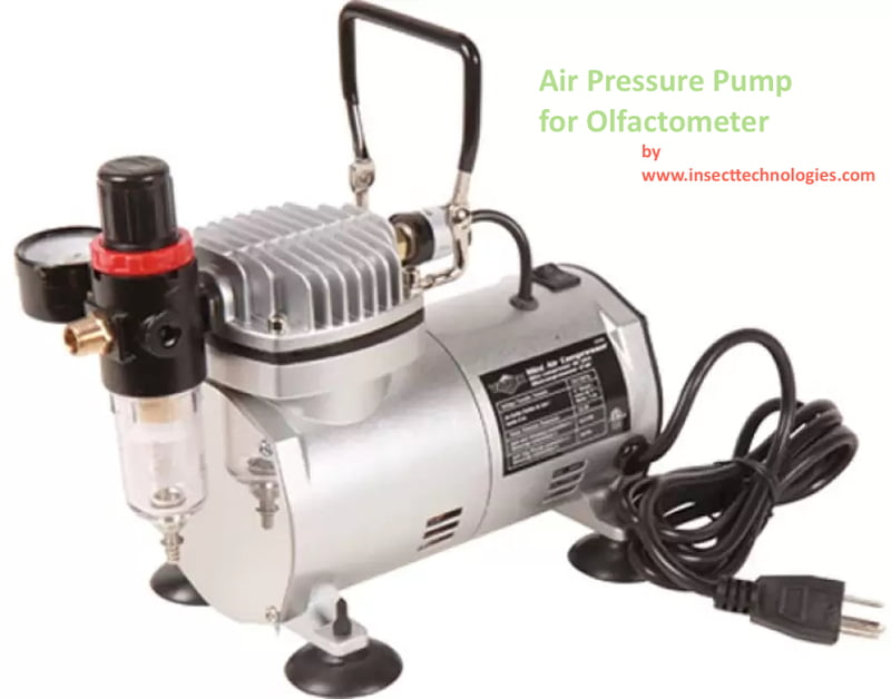 Air compressor or pump for olfactometer
