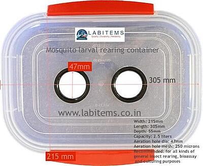Insect Rearing Container 1.5 Lit with Aeration Hole