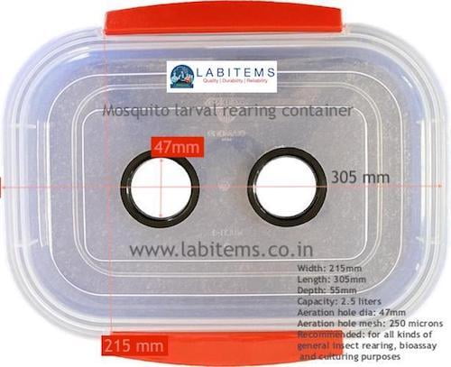 Insect Rearing Container 1.5 Lit with Aeration Hole