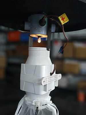 UV LED and Miniature light trap on CDC model LI-MR-47a