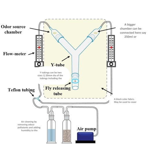Y-tube for Entomology LI-IR-201 Y-tube for Entomology LI-IR-201